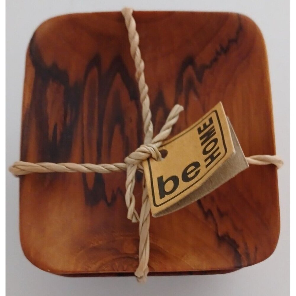 Be Home Teak set of 4 Small Cups Made in Thailand With Original Tags Not used